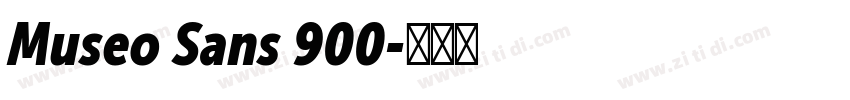 Museo Sans 900字体转换